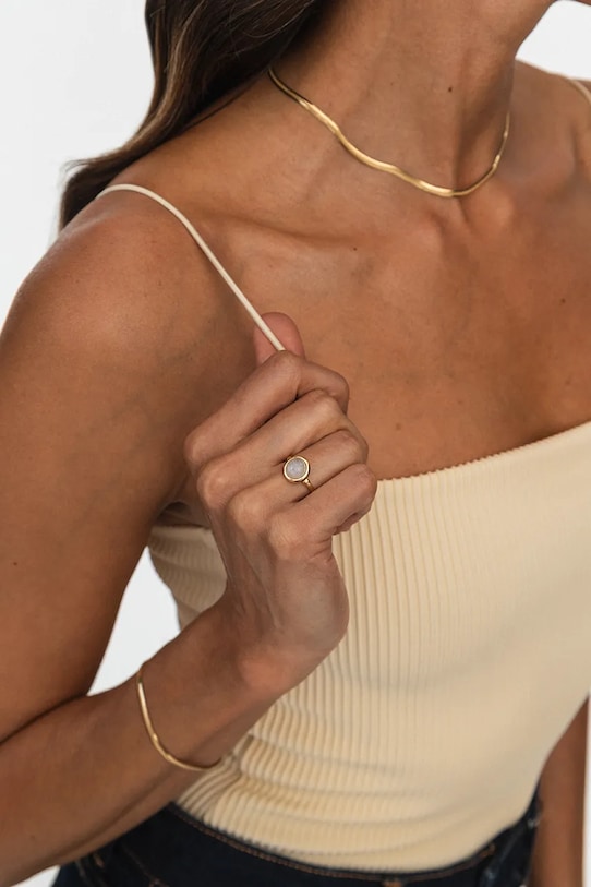 ANIA KRUK naszyjnik ze srebra pokrytego złotem VINTAGE złoty SMVNS2690Z