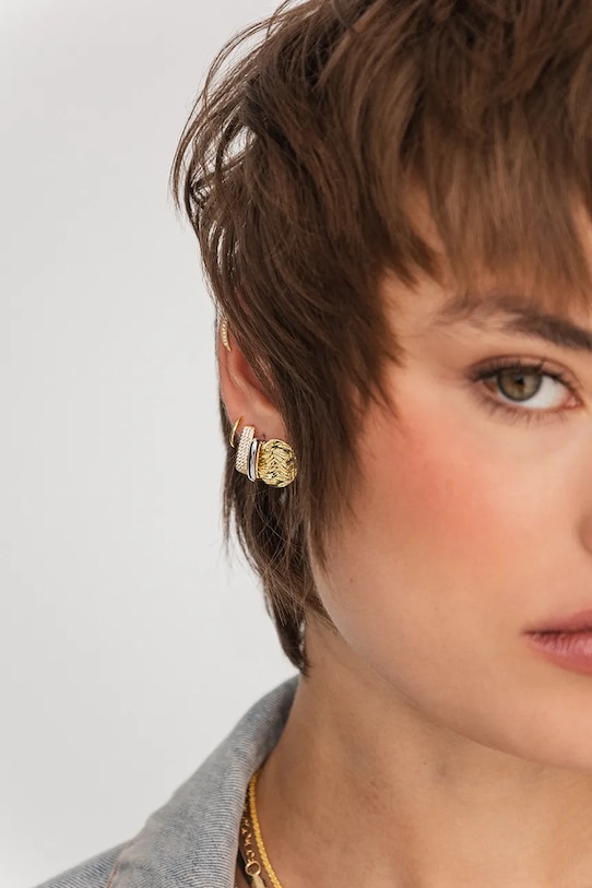 Akcesoria ANIA KRUK kolczyki VINTAGE MCVKM0080Z złoty