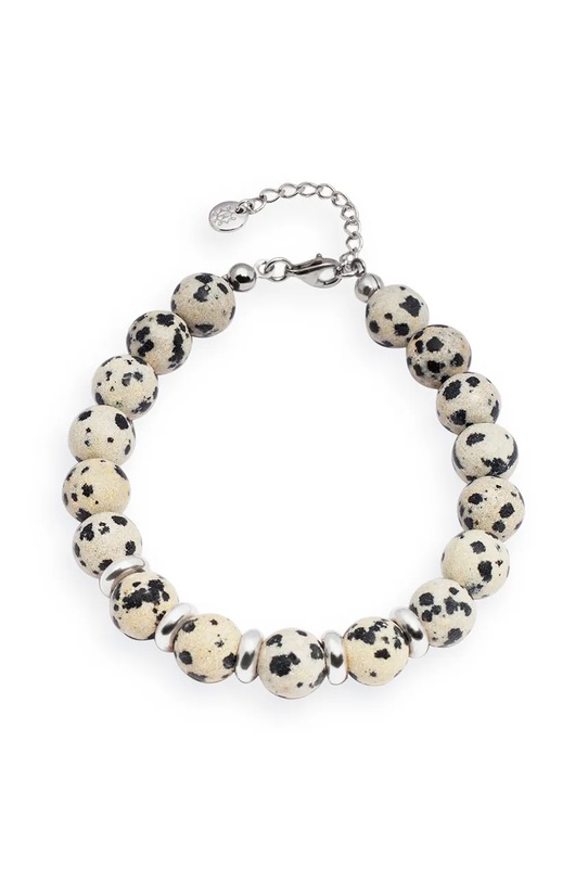 Zapestnica ANIA KRUK DUO srebro bež SAKAN2559