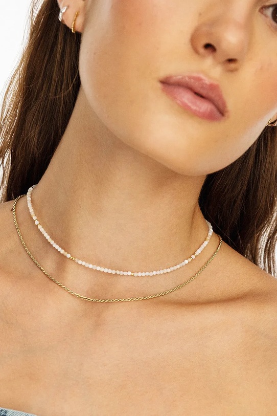 Ogrlica ANIA KRUK SUMMER bež SAKNN2582Z