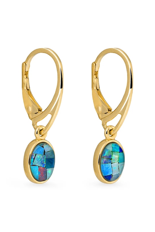 Náušnice ANIA KRUK DUO striebro zlatá SGCKN0484Z