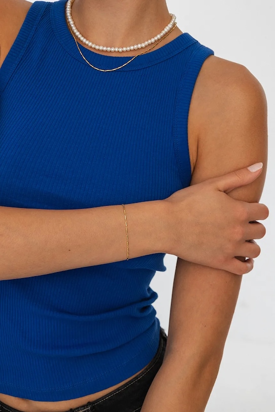 ANIA KRUK bratara din argint placata cu aur VINTAGE aur SMIAS0020Z