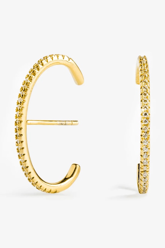 Серебряные серьги с позолотой ANIA KRUK GLAMOUR SMIKC0132Z золотой ZA00