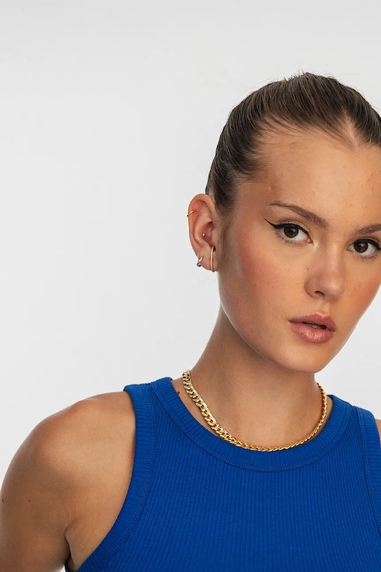 Серебряные серьги с позолотой ANIA KRUK GLAMOUR золотой SMIKC0132Z