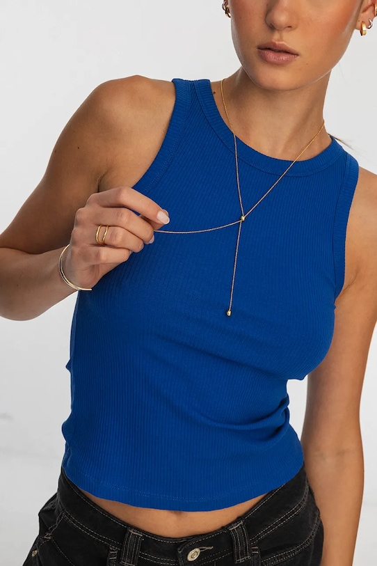 Akcesoria ANIA KRUK naszyjnik ze srebra pokrytego złotem VINTAGE SMINS0200Z złoty