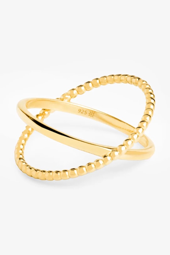 ANIA KRUK inel de argint placat cu aur VINTAGE SMIPS0040Z aur ZA00