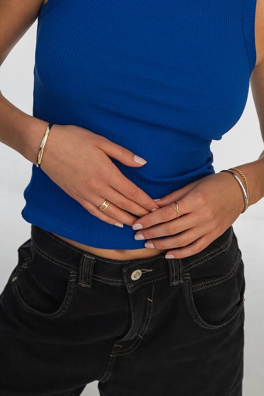 ANIA KRUK inel de argint placat cu aur VINTAGE aur SMIPS0040Z