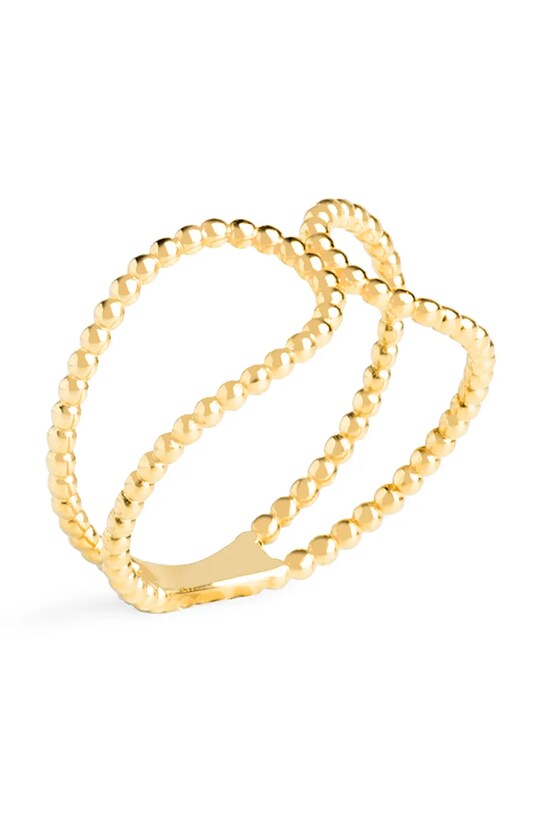 Δαχτυλίδι από επιχρυσωμένο ασήμι ANIA KRUK VINTAGE επιχρυσωμένο χρυσαφί SMIPS0050Z