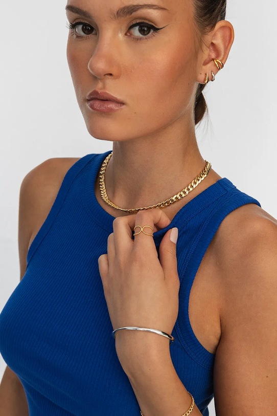 Αξεσουάρ Δαχτυλίδι από επιχρυσωμένο ασήμι ANIA KRUK VINTAGE SMIPS0050Z χρυσαφί