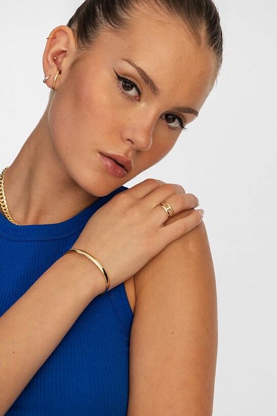 Kiegészítők ANIA KRUK aranyozott ezüst gyűrű VINTAGE SMIPS0060Z arany