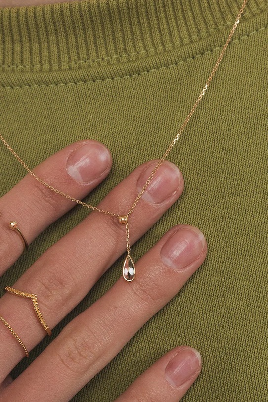 Аксесуари Кольє зі срібла з позолотою ANIA KRUK DUO SOPNN0864Z золотий