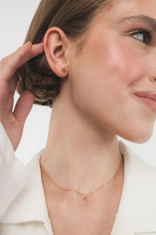 ANIA KRUK naszyjnik ze srebra pokrytego złotem DUO złoty SOPNN0877Z