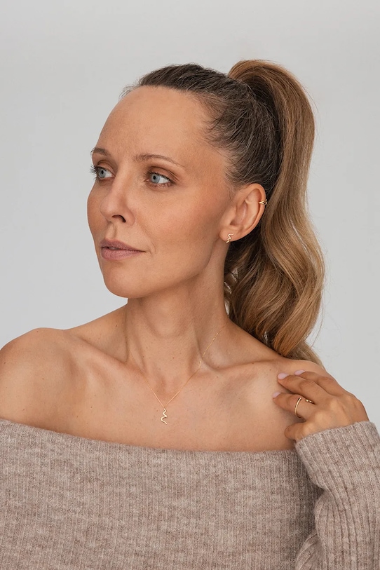 ANIA KRUK cercei de aur SOFT aur ZALKZ1250