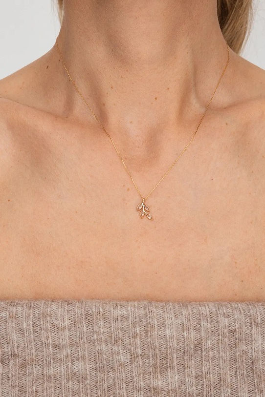 Accesorii ANIA KRUK colier de aur GLOW ZALNC1352 aur