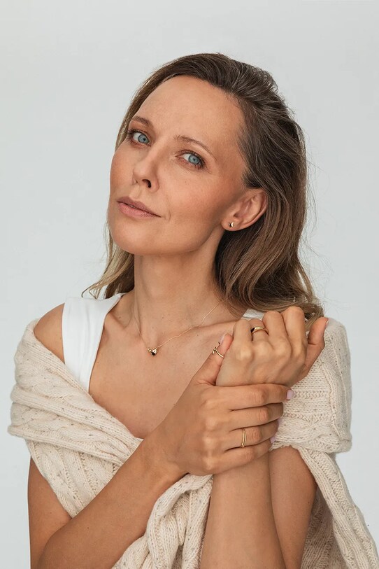 ANIA KRUK kolczyki złote SOFT złoty ZEMKC2592