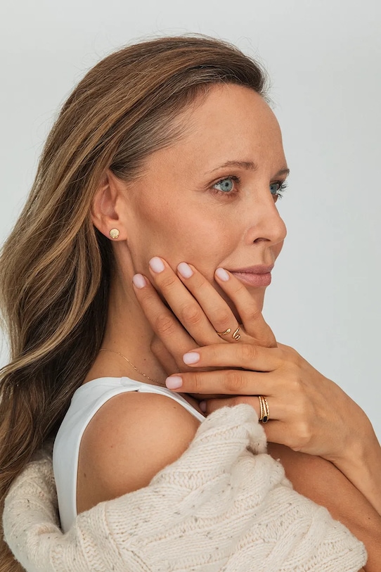 ANIA KRUK kolczyki złote SOFT złoty ZEMKZ2600