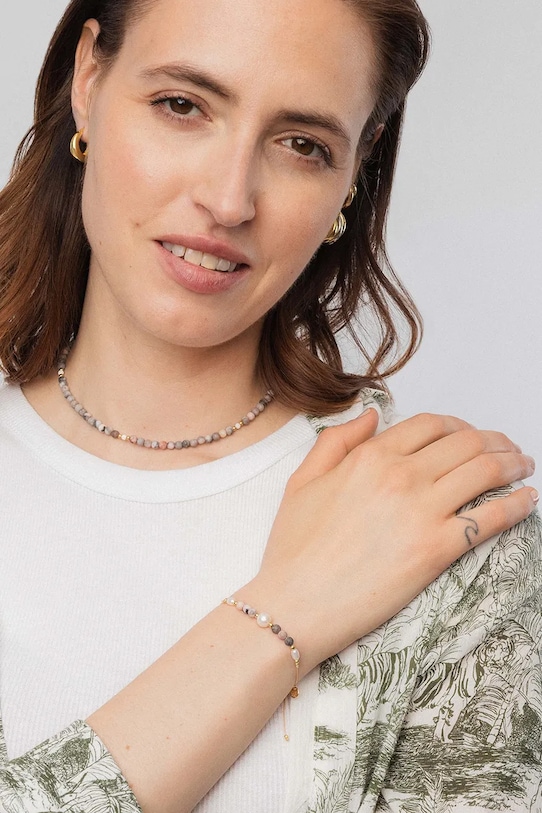Accesorii ANIA KRUK brățară din argint placată cu aur SUMMER SAKAU2729Z aur