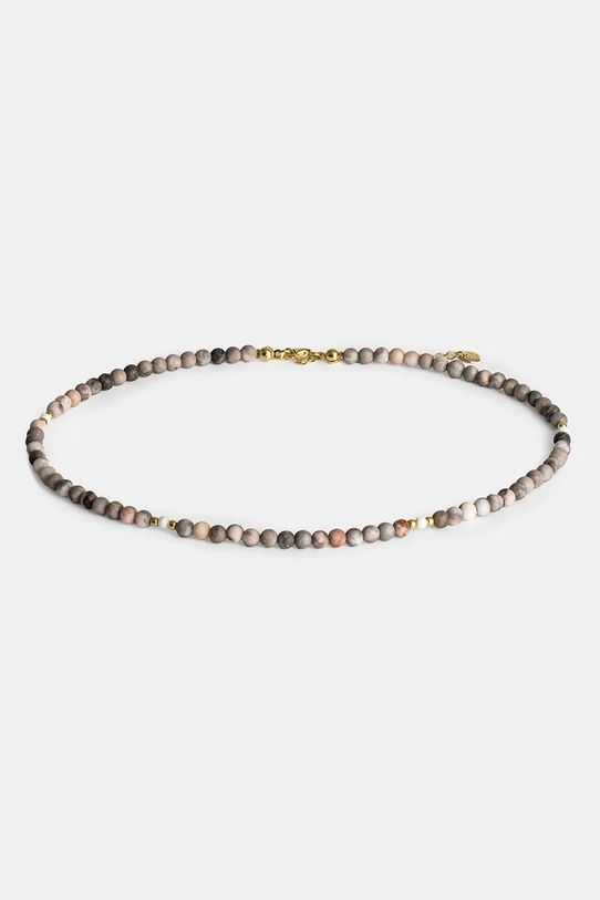 Strieborný pozlátený náhrdelník ANIA KRUK SUMMER SAKNN3039Z sivá ZA00