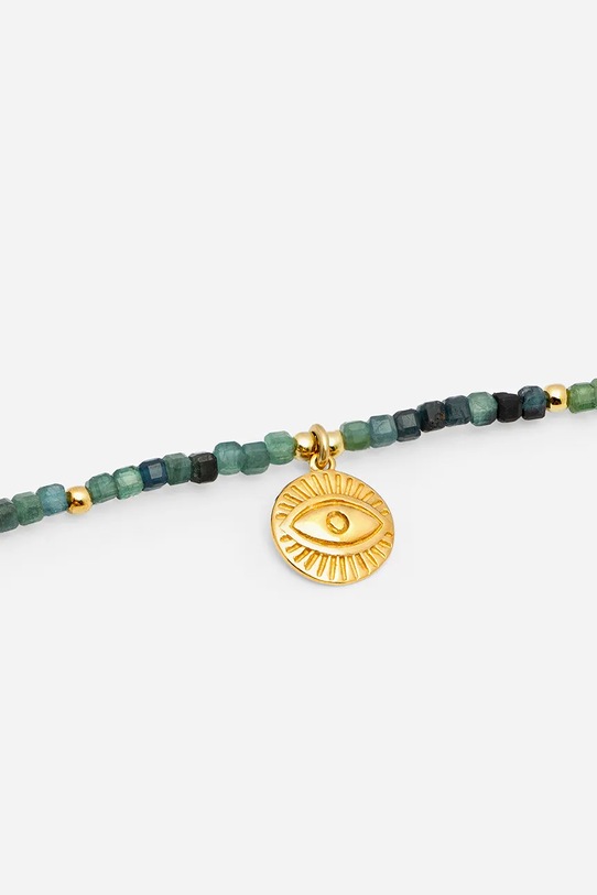 Βραχιόλι από επιχρυσωμένο ασήμι ANIA KRUK SUMMER SAKAN2484Z πράσινο ZA00