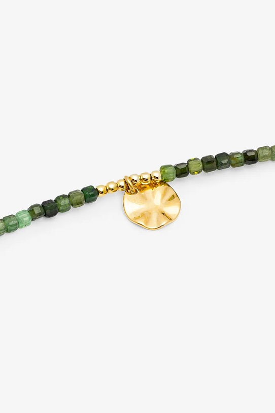 Βραχιόλι από επιχρυσωμένο ασήμι ANIA KRUK SUMMER SAKAN2506Z πράσινο ZA00