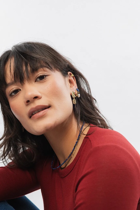 Позолочені сережки ANIA KRUK TRENDY золотий MRUKM2940Z