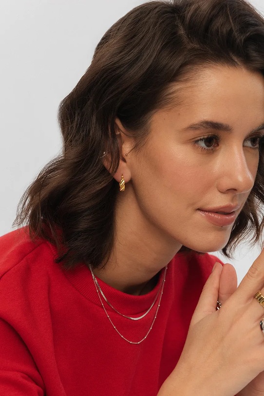 Позолочені сережки ANIA KRUK TRENDY золотий MRUKM3120Z