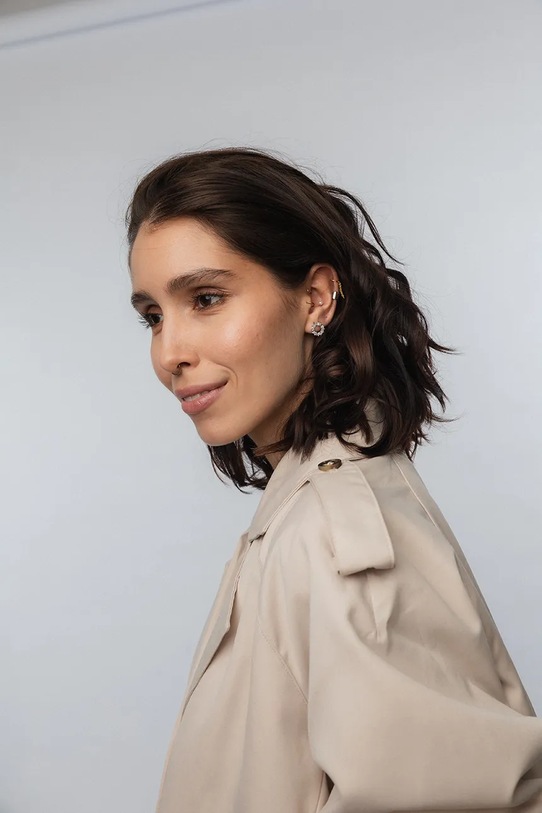 ANIA KRUK cercei de argint HIPPIE argintiu SAKKS2340