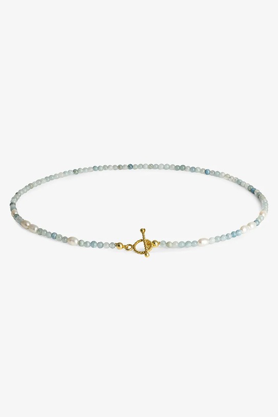 Strieborný pozlátený náhrdelník ANIA KRUK SUMMER SAKNN2874Z modrá ZA00