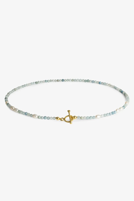 Srebrna ogrlica prevučena zlatom ANIA KRUK SUMMER SAKNN2874Z zlatna ZA00