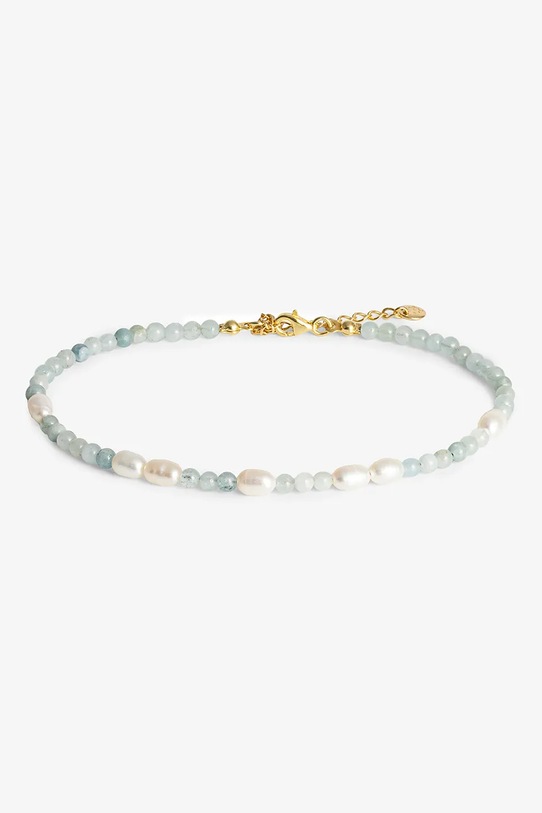 Βραχιόλι αστραγάλου από ασήμι και χρυσό ANIA KRUK SUMMER SAKVN2924Z μπλε ZA00