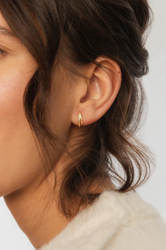 Accesorii ANIA KRUK cercei placați cu aur VINTAGE SMRKS1930Z aur