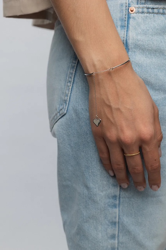 Akcesoria ANIA KRUK bransoletka srebrna ROMANTICA SGCAS0250 srebrny