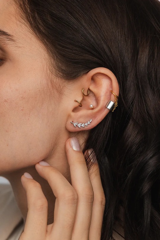 ANIA KRUK kolczyki srebrne HIPPIE SGCKS2790 srebrny ZA00