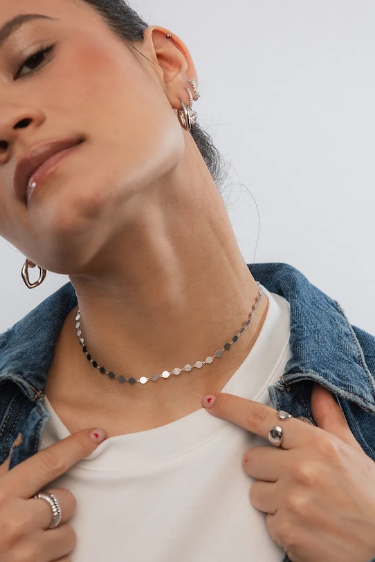 Akcesoria ANIA KRUK naszyjnik srebrny COSMO SLTNS2960 srebrny