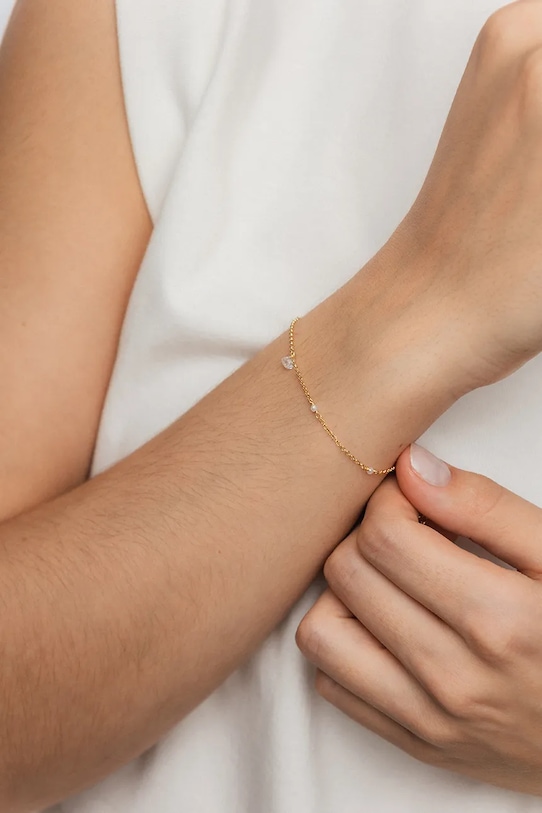 ANIA KRUK bransoletka srebrna pozłacana GLAMOUR SMIAC0442Z złoty ZA00