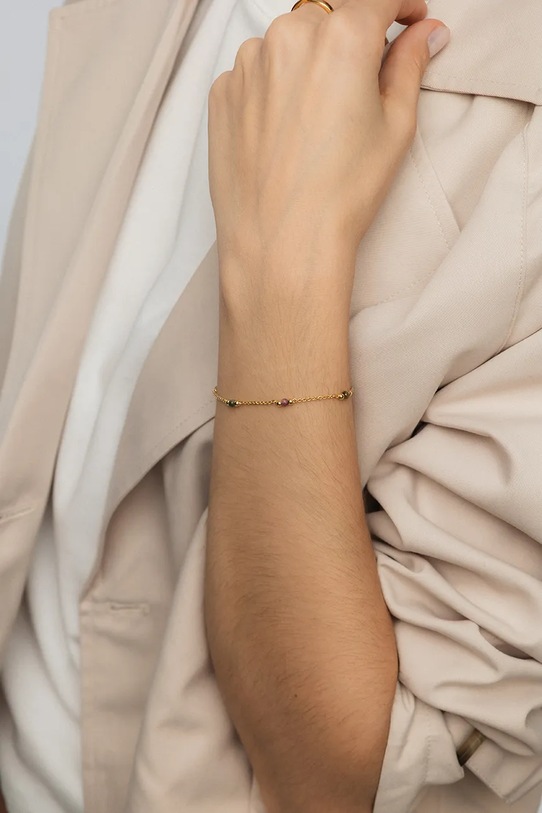 ANIA KRUK bransoletka srebrna pozłacana DUO SMIAN0869Z złoty ZA00