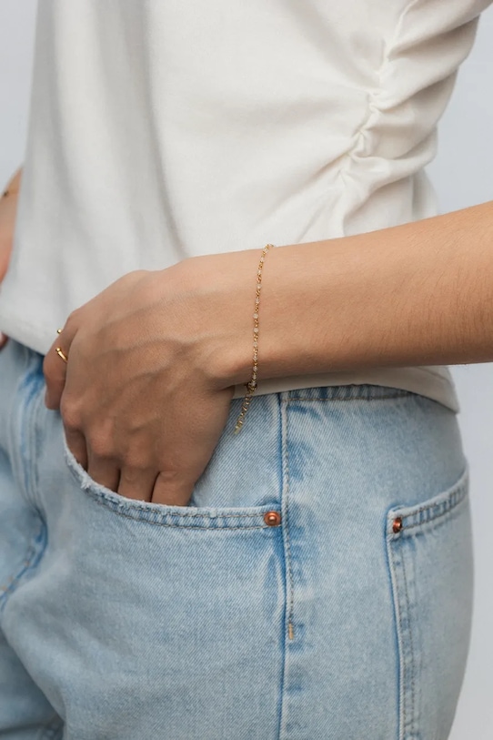 ANIA KRUK bransoletka srebrna pozłacana DUO SMIAN0882Z złoty ZA00