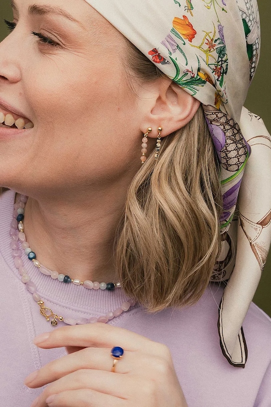 Серебряные серьги с позолотой ANIA KRUK SUMMER золотой SAKKN2669Z