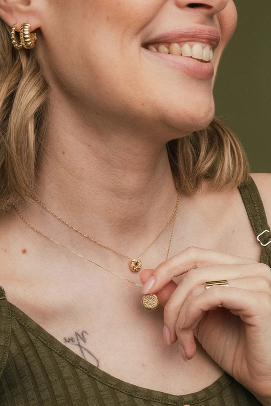 ANIA KRUK naszyjnik ze srebra pokrytego złotem VINTAGE złoty SLTNS3350Z