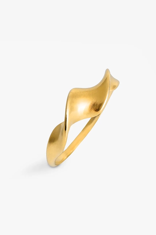 ANIA KRUK pierścionek ze srebra pokrytego złotem VINTAGE SMIPS0320Z złoty ZA00