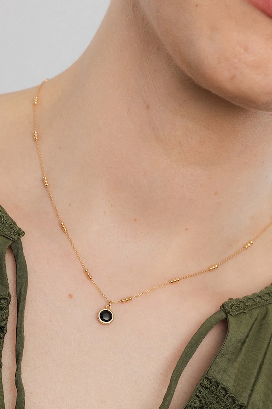 ANIA KRUK naszyjnik srebrny pozłacany OVAL złoty SSINC1131Z