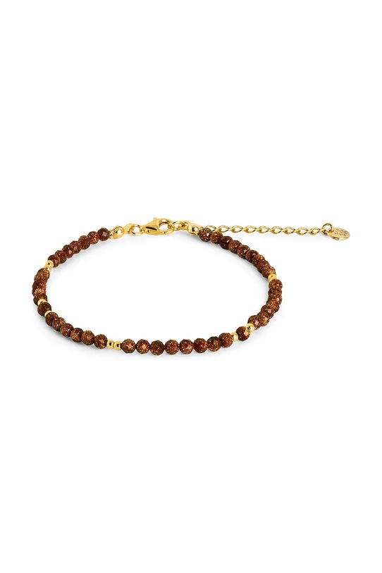 ANIA KRUK brățară din argint placată cu aur SUMMER placat cu aur maro SAKAY3159Z