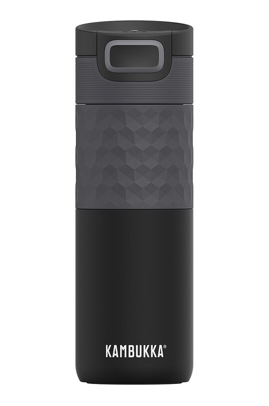 Kambukka - Ισοθερμική κούπα 500 ml Etna Grip 500ml Black Steel μαύρο 11.01010