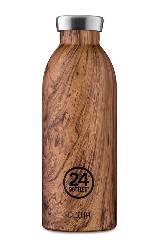 24bottles - sticlă thermos Clima Sequoia Wood 500ml maro Clima.500.Sequoia.Wood