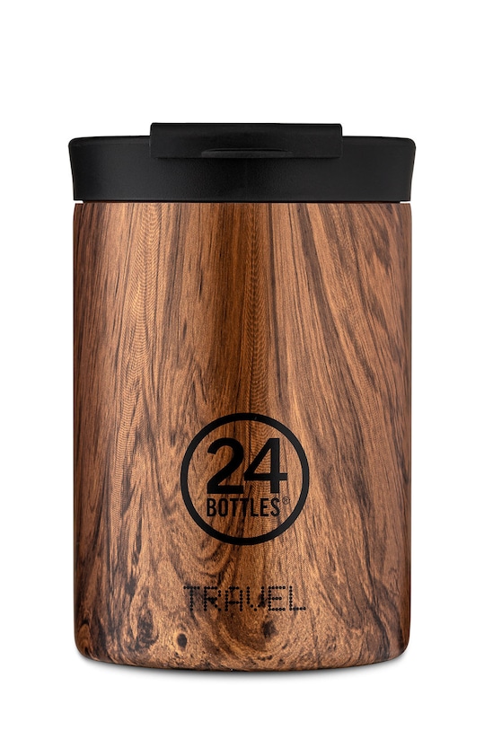 Termohrnek 24bottles Travel Tumbler Sequoia Wood 350 ml hnědá Tumbler.350.SequoiaWoo