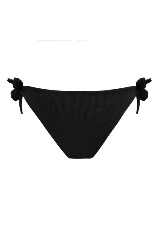 MUUV Figi kąpielowe Tied Tanga czarny figi.TIED.TANGA