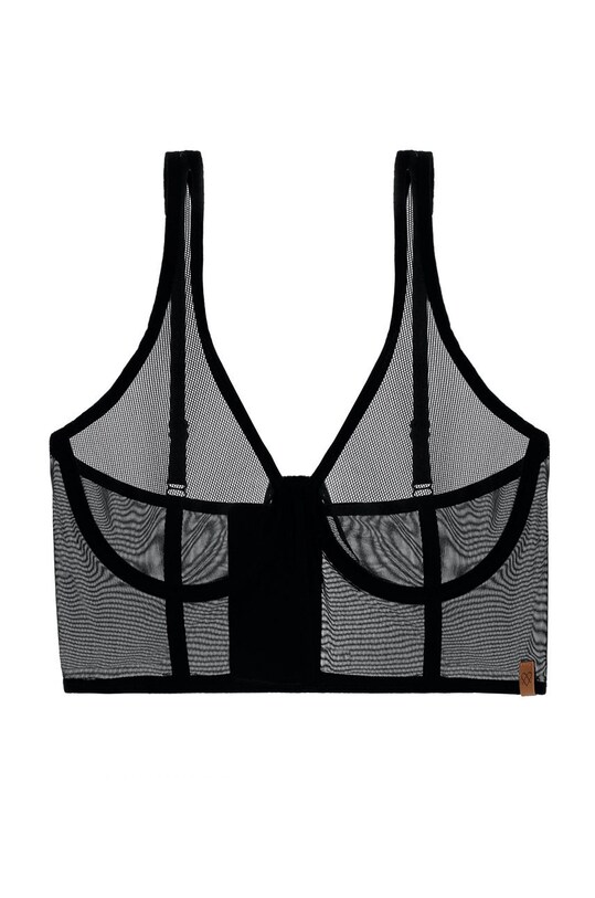 MUUV. sutien bius.BUSTIER.GORSET.bla negru