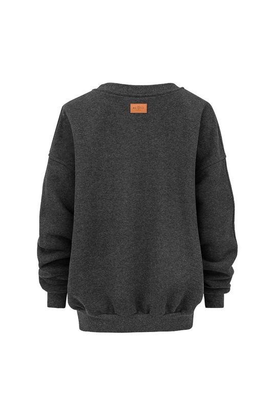 Bavlnená mikina MUUV Soft Touch sivá bluza.SOFT.TOUCH