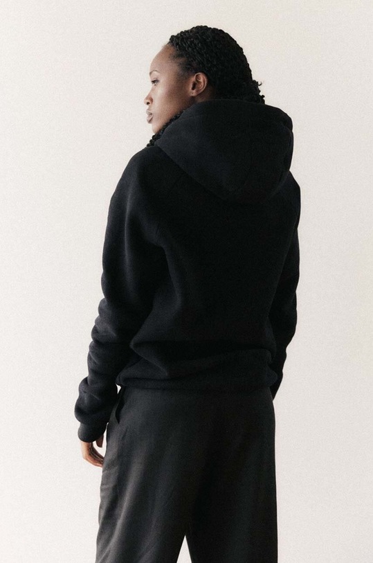 MUUV Bluza bawełniana SMOOTH COTTON bluza.SMOOTH.COTTON czarny ZA00