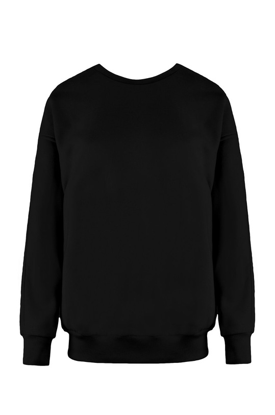 Odzież MUUV Bluza bawełniana Soft Touch bluza.z.wycieciem.SOFT czarny